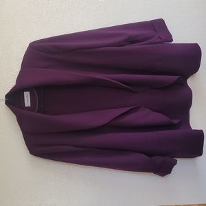 Calvin Klein Purple Long Line Blazer // size 1X